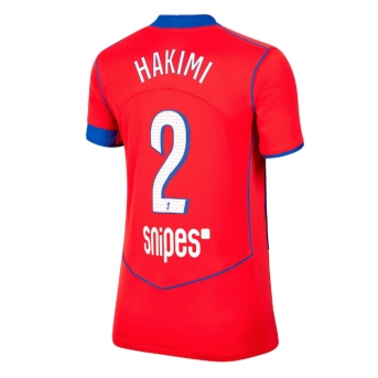 Billige Fotballdrakt Paris Saint-Germain Achraf Hakimi #2 Replika Tredjedrakt Dame 2025-26 Kortermet